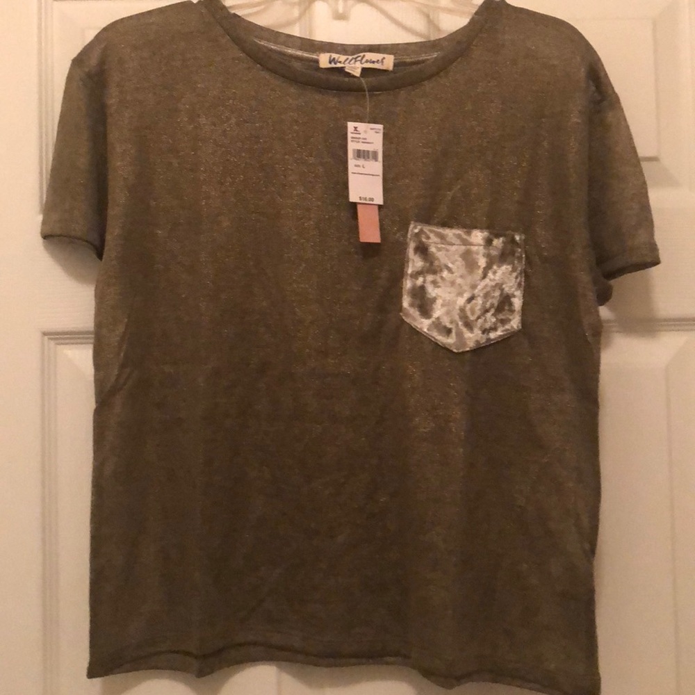 NWT sheer t-shirt w/ sparkle